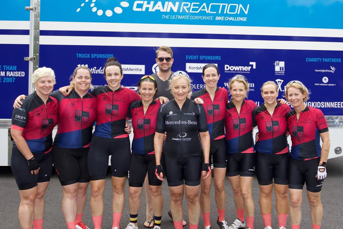 Team Gowdie on charity ride